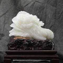 琦玉坊和田玉一路发百财摆件